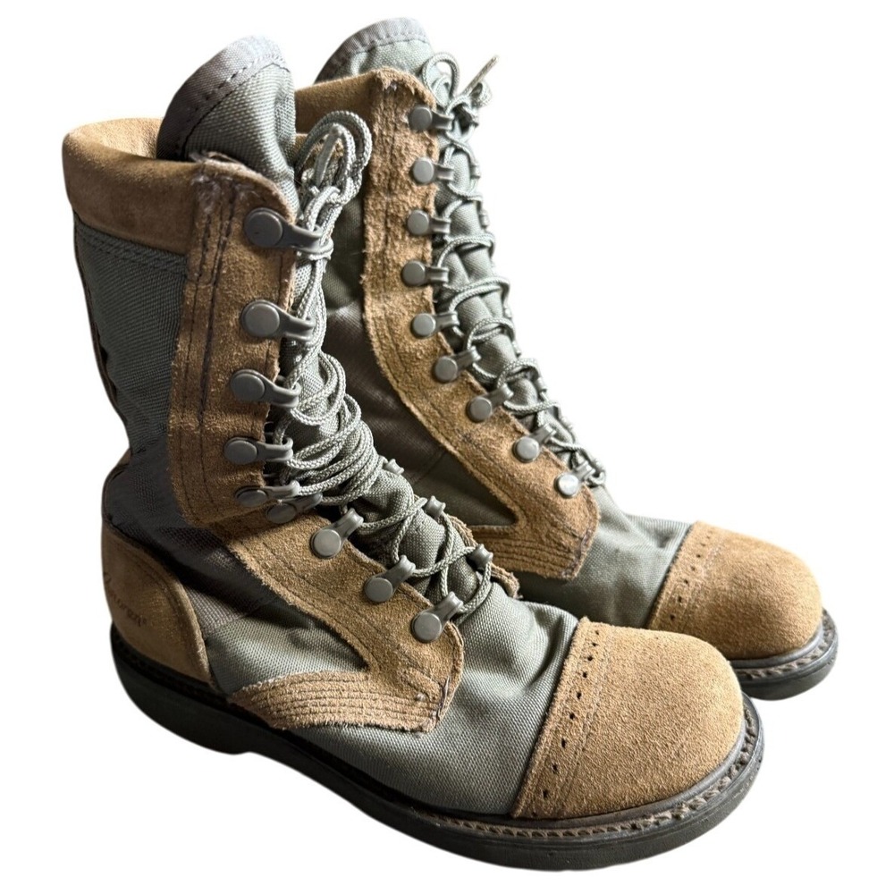Sz 6 Corcoran Marauder Military Combat Lace Up Boots USA 87257 Green